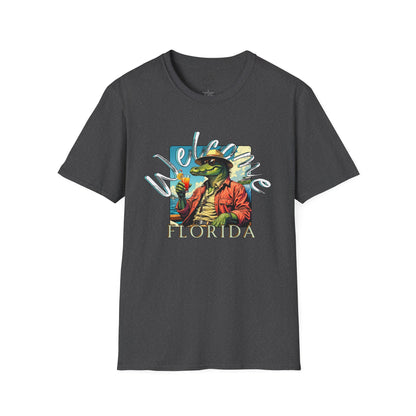 Welcome to Florida Graphic Unisex Softstyle T-Shirt, florida,gator