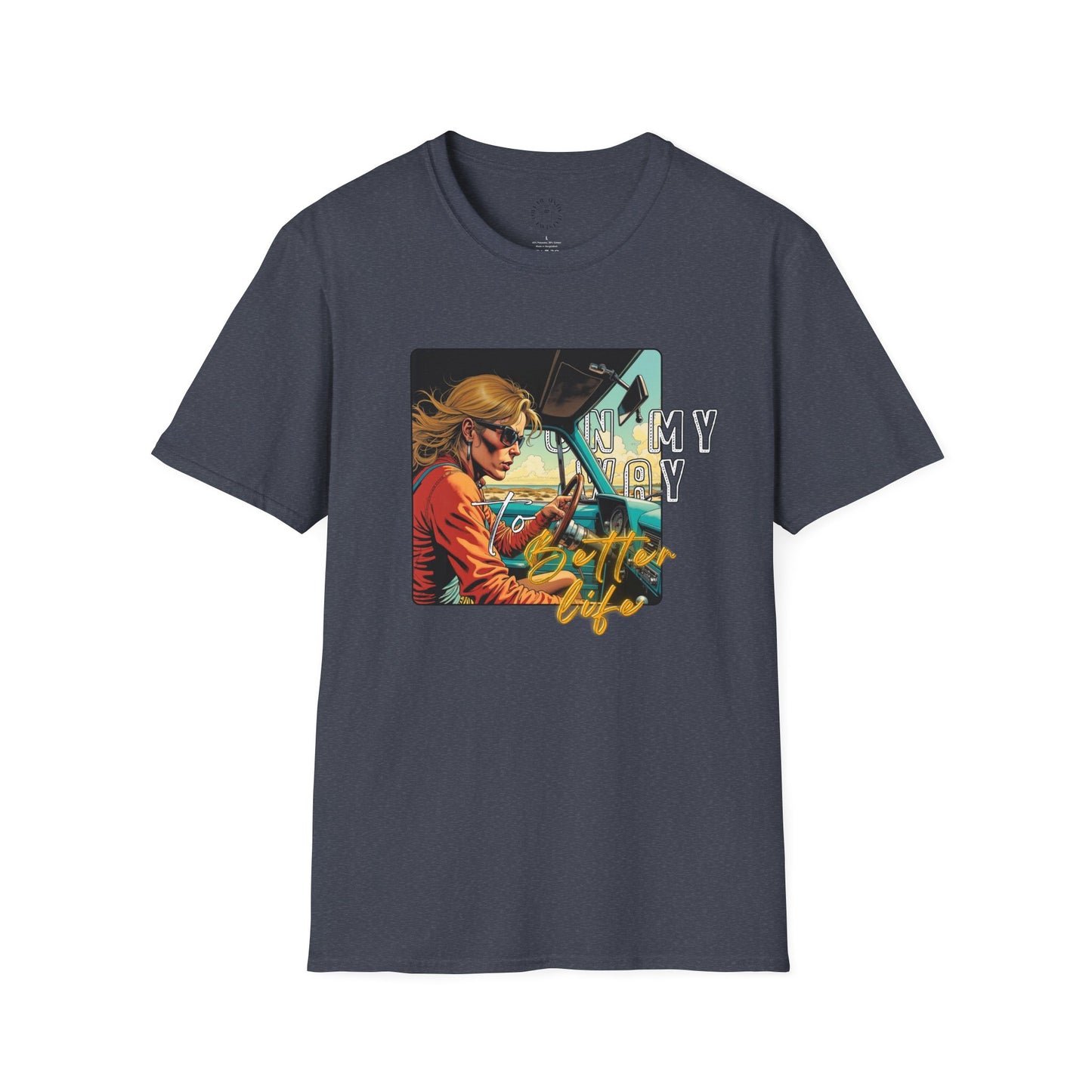 In My Element Graphic T-Shirt | Unisex Softstyle Tee,woman driving