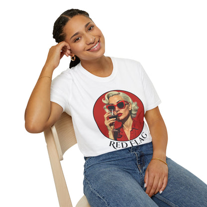 Vintage Red Flag T-Shirt for Fun-Loving Souls.twisted