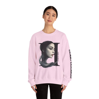 Letter H, Stylish Artistic Sweatshirt, Trendy Crewneck, Graphic Sweater, Cozy Unisex Top, Unique Gift for Art Lovers, Everyday Comfort