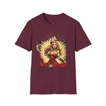 Empowered Women Unisex Softstyle T-Shirt - Bold & Confident Design, queen. girl
