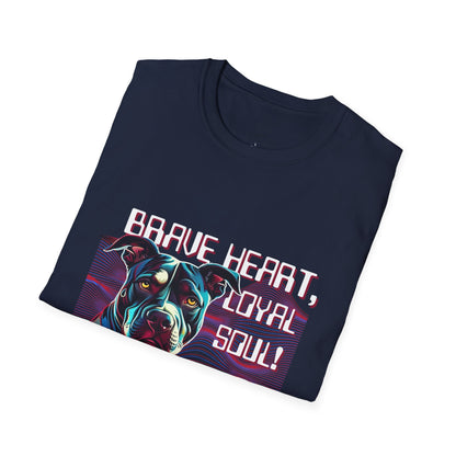 Brave Heart Dog Lover T-Shirt | Unisex Graphic Tee, Pet Memorial Shirt, Gift for Dog Owners, Dog Parent Apparel, Animal Lover Gift