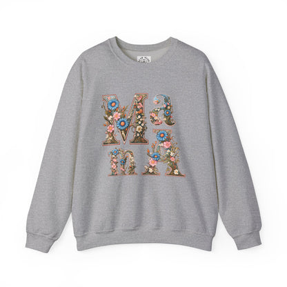 Unisex Heavy Blend™ Crewneck Sweatshirt,mother day gift, mama ,flower