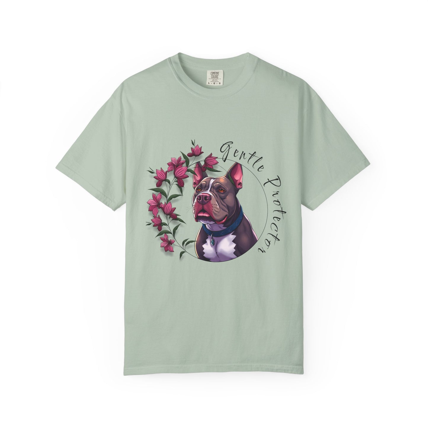 Gentle Protector Dog T-Shirt, Animal Lover Gift, Pet Memorial Tee, Casual Wear, Gift for Dog Owners, Nature T-Shirt
