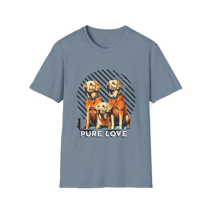 Pure Love Dogs Unisex Softstyle T-Shirt - Perfect Gift for Dog Lovers
