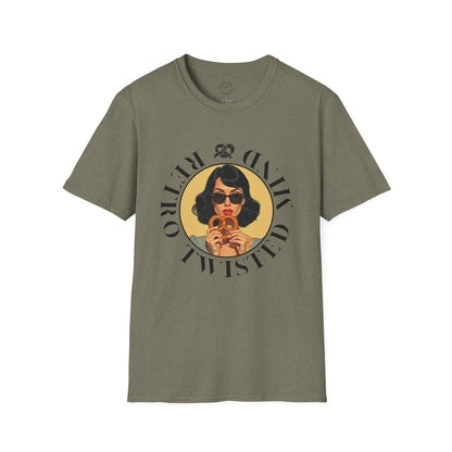 Twisted Mind, Unisex Softstyle T-Shirt - Retro Vibe Graphic Tee, twisted