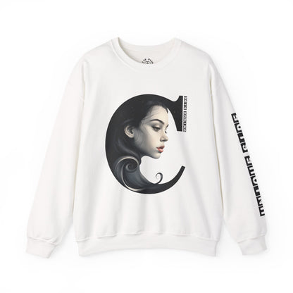Letter C,Stylish Artistic Sweatshirt, Trendy Crewneck, Graphic Sweater, Cozy Unisex Top, Unique Gift for Art Lovers, Everyday Comfort