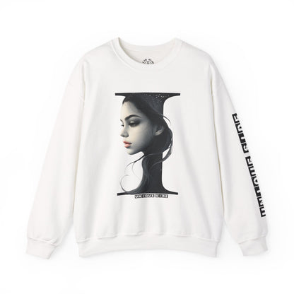 Letter I, Stylish Artistic Sweatshirt, Trendy Crewneck, Graphic Sweater, Cozy Unisex Top, Unique Gift for Art Lovers, Everyday Comfort