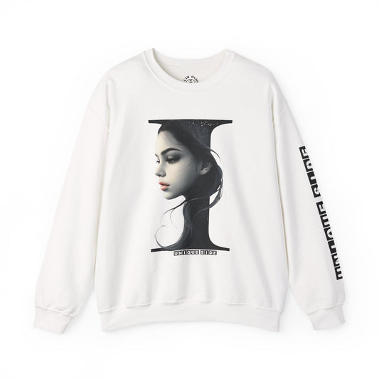 Letter I, Stylish Artistic Sweatshirt, Trendy Crewneck, Graphic Sweater, Cozy Unisex Top, Unique Gift for Art Lovers, Everyday Comfort