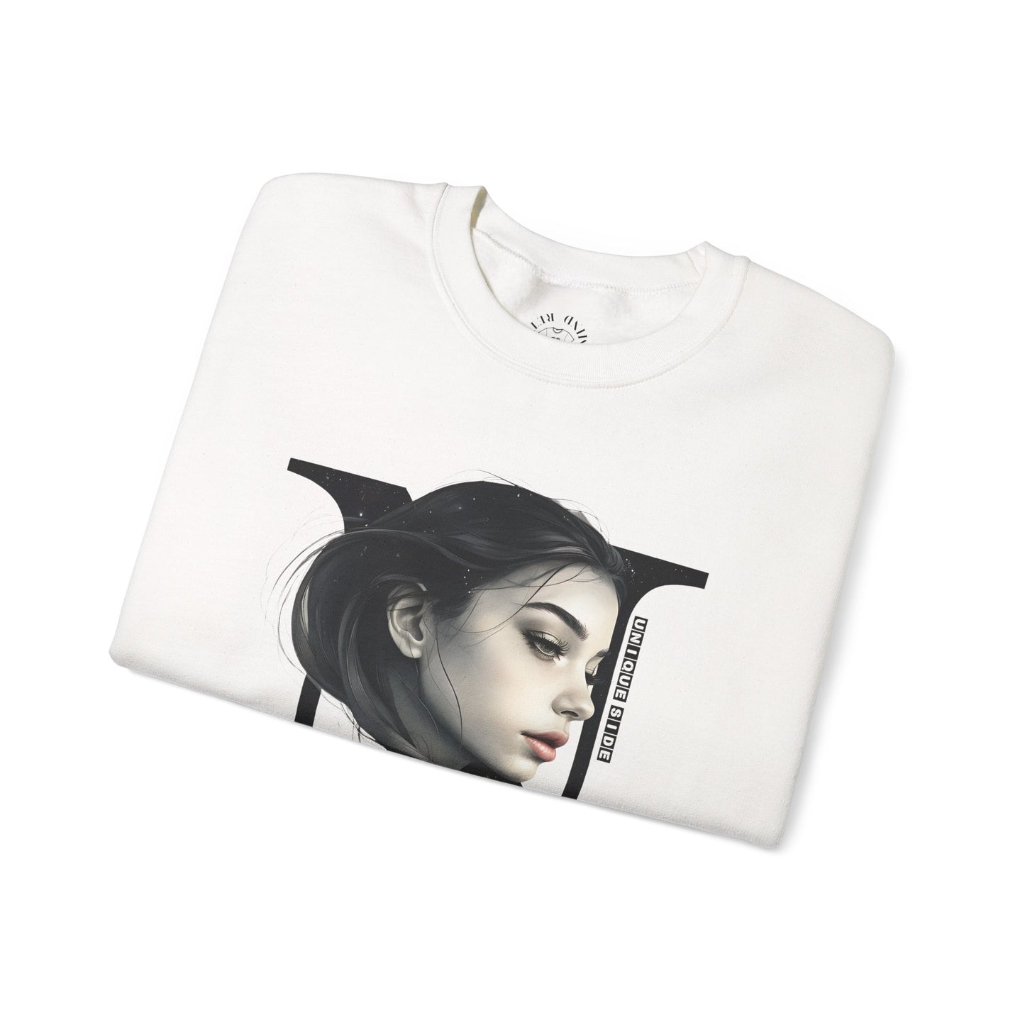 Letter N, Stylish Artistic Sweatshirt, Trendy Crewneck, Graphic Sweater, Cozy Unisex Top, Unique Gift for Art Lovers, Everyday Comfort