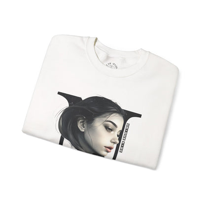 Letter N, Stylish Artistic Sweatshirt, Trendy Crewneck, Graphic Sweater, Cozy Unisex Top, Unique Gift for Art Lovers, Everyday Comfort