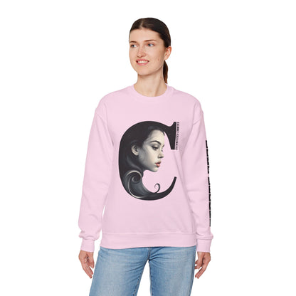 Letter C,Stylish Artistic Sweatshirt, Trendy Crewneck, Graphic Sweater, Cozy Unisex Top, Unique Gift for Art Lovers, Everyday Comfort