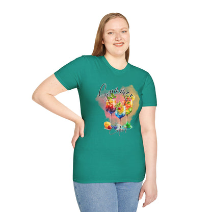 Colorful Floral Summer Unisex T-Shirt, Boho Shirt, Gift for Her, Vacation Tee, Festival Apparel, Summer Outfit