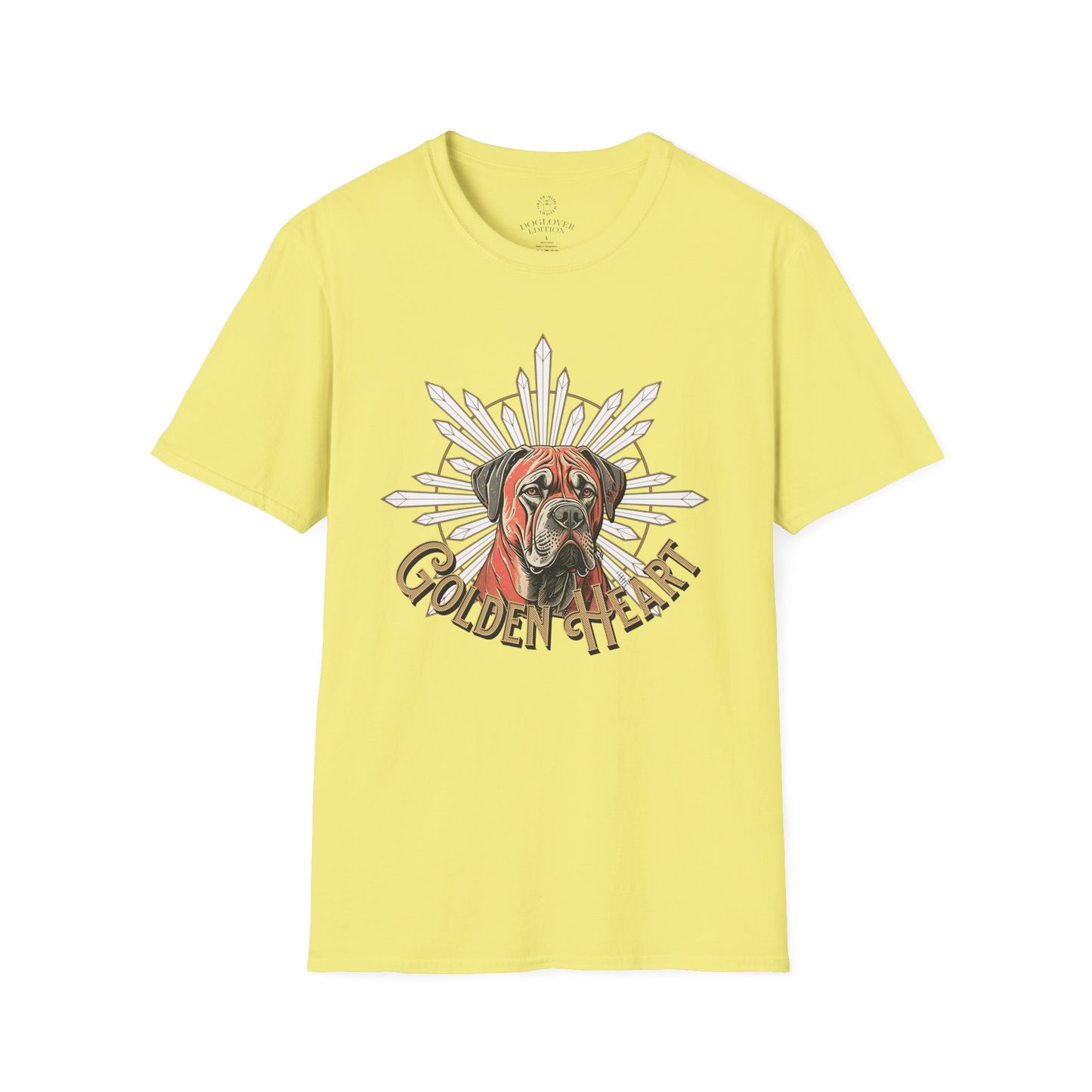 Golden Heart Dog Lover Unisex Softstyle T-Shirt