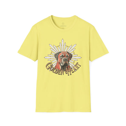 Golden Heart Dog Lover Unisex Softstyle T-Shirt