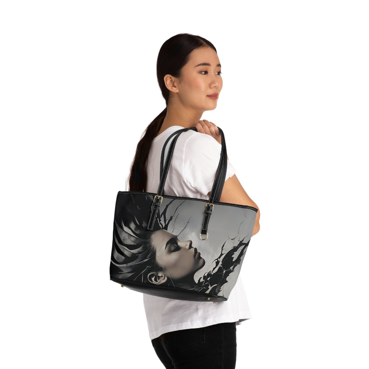 Sade of grey dream.PU Leather Shoulder Bag