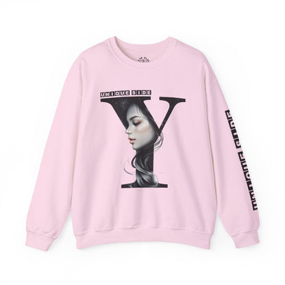 Letter Y, Stylish Artistic Sweatshirt, Trendy Crewneck, Graphic Sweater, Cozy Unisex Top, Unique Gift for Art Lovers, Everyday Comfort