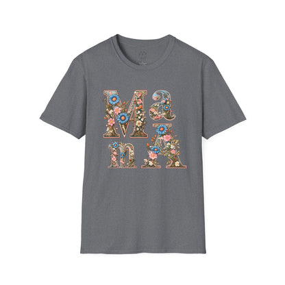 Floral Mama Unisex T-Shirt, Softstyle Tee, Casual Wear, Gift for Mother day,mama