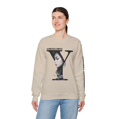 Letter Y, Stylish Artistic Sweatshirt, Trendy Crewneck, Graphic Sweater, Cozy Unisex Top, Unique Gift for Art Lovers, Everyday Comfort