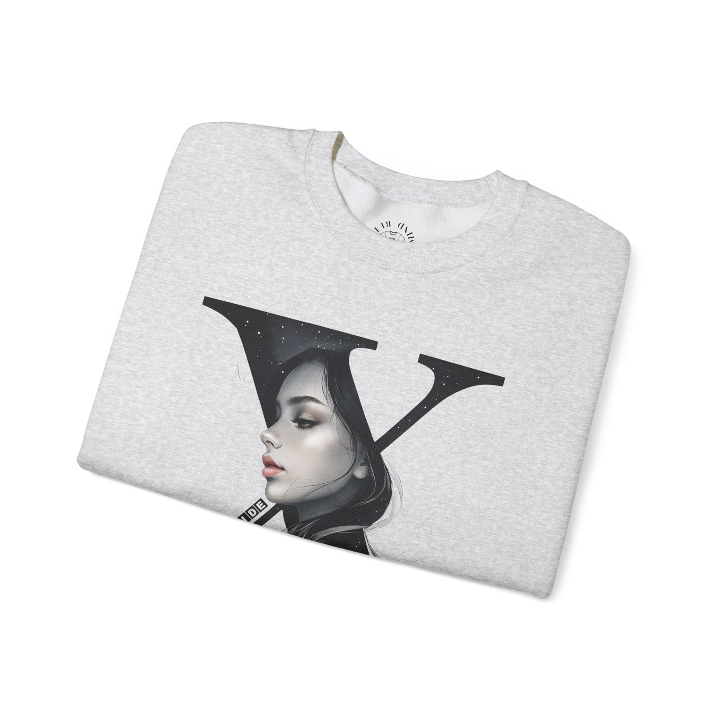 Letter X, Stylish Artistic Sweatshirt, Trendy Crewneck, Graphic Sweater, Cozy Unisex Top, Unique Gift for Art Lovers, Everyday Comfort