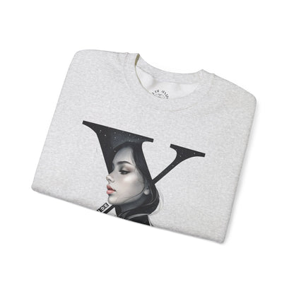 Letter X, Stylish Artistic Sweatshirt, Trendy Crewneck, Graphic Sweater, Cozy Unisex Top, Unique Gift for Art Lovers, Everyday Comfort