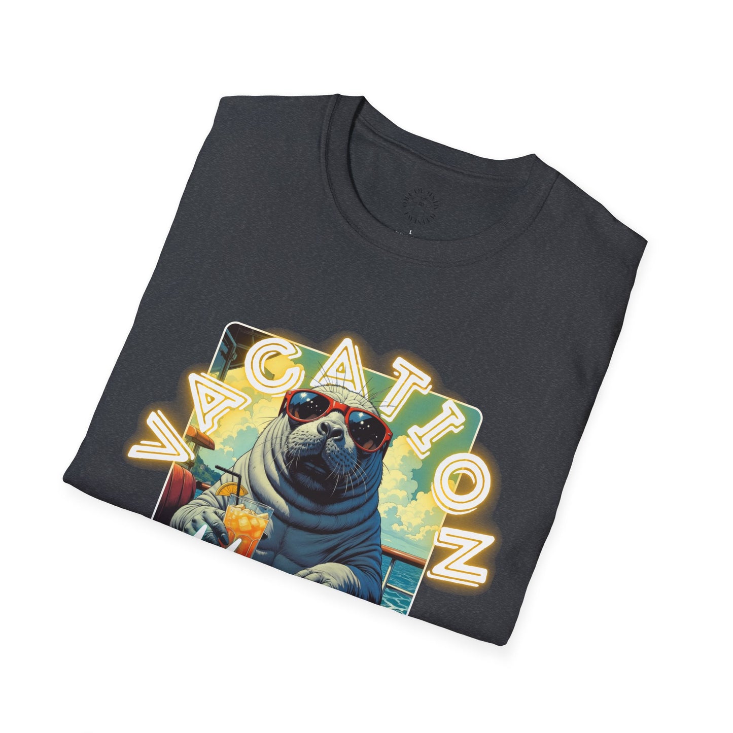 Vacation Mode Unisex T-Shirt - Fun Summer Beach Graphic Tee,manatee