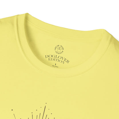 Golden Heart Unisex Softstyle T-Shirt - Perfect Gift for Dog Lovers