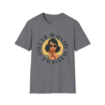 Twisted Mind, Unisex Softstyle T-Shirt - Retro Vibe Graphic Tee, twisted