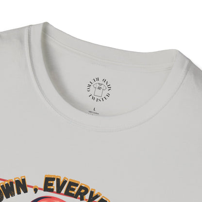 Unisex Softstyle T-Shirt - 'Calm Down Everybody, I'm Finally Here' Graphic Tee/twisted