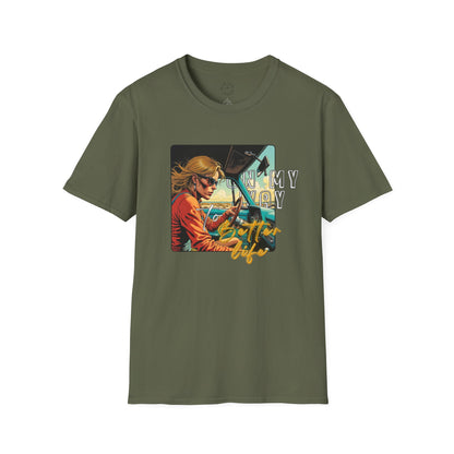 In My Element Graphic T-Shirt | Unisex Softstyle Tee,woman driving