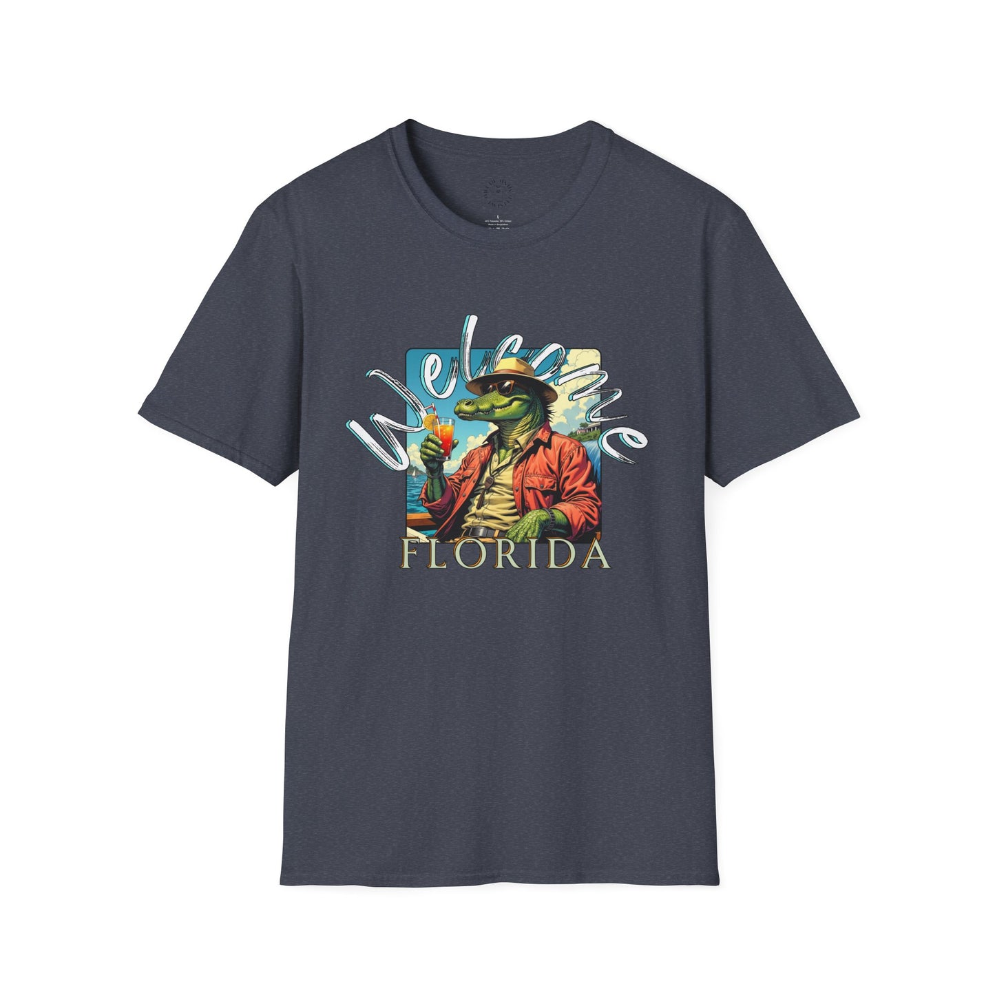 Welcome to Florida Graphic Unisex Softstyle T-Shirt, florida,gator