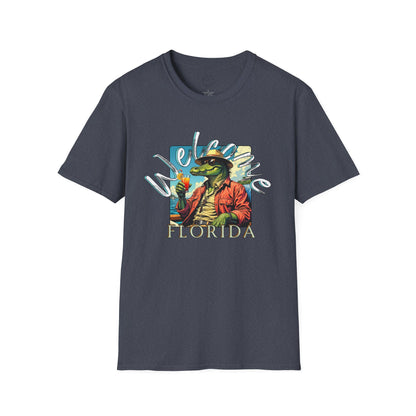 Welcome to Florida Graphic Unisex Softstyle T-Shirt, florida,gator
