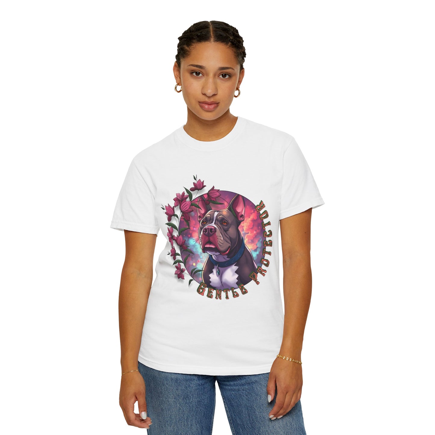 Gentle Protector T-shirt, Dog Lover Gift, Animal Rescue Tee, Pet Awareness Shirt, Mother's Day Present, Casual Everyday Wear