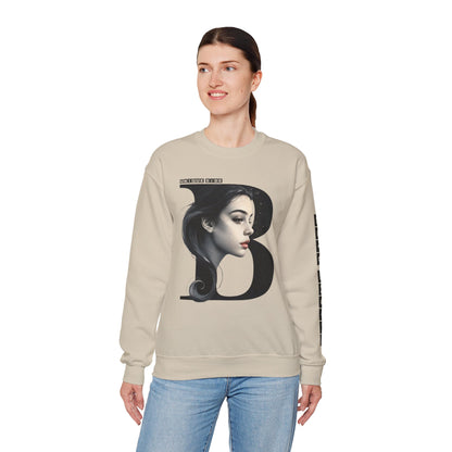 Letter B,Stylish Artistic Sweatshirt, Trendy Crewneck, Graphic Sweater, Cozy Unisex Top, Unique Gift for Art Lovers, Everyday Comfort