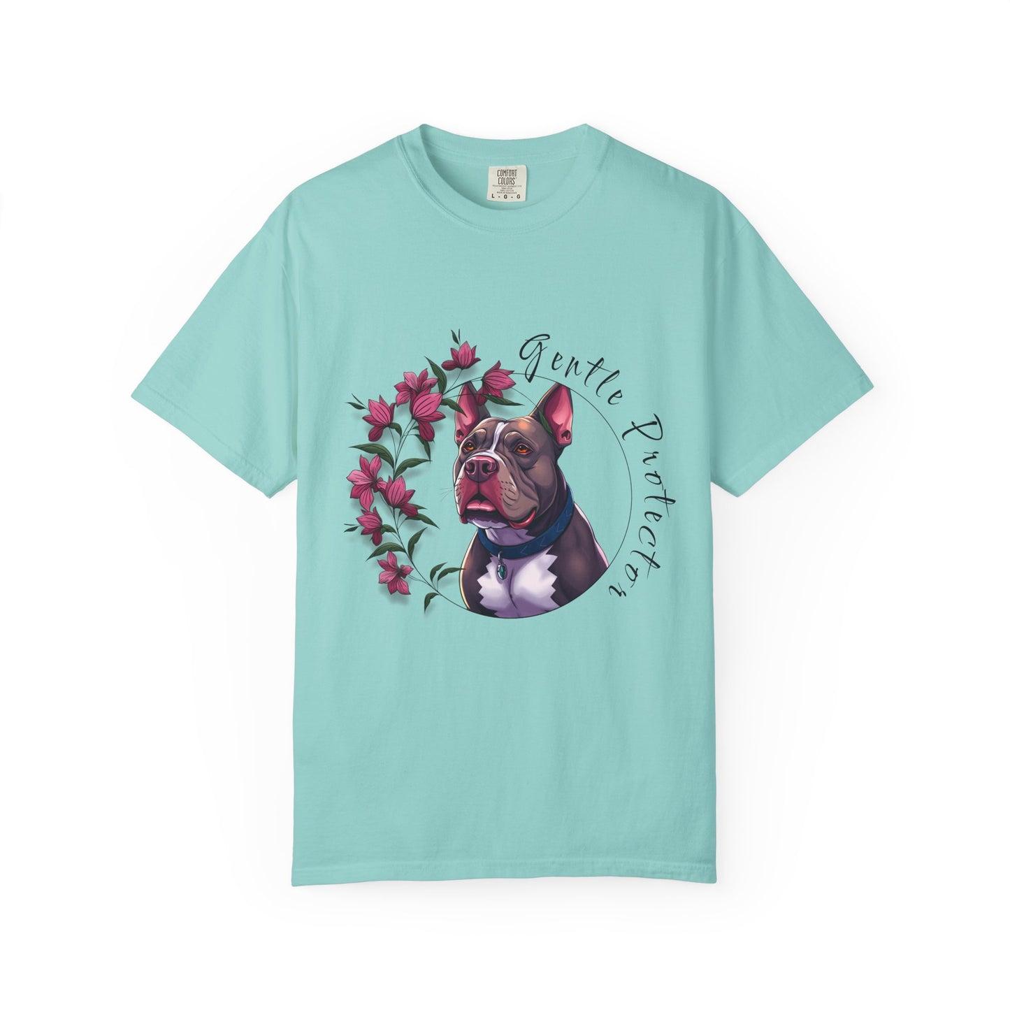 Gentle Protector Dog T-Shirt, Animal Lover Gift, Pet Memorial Tee, Casual Wear, Gift for Dog Owners, Nature T-Shirt