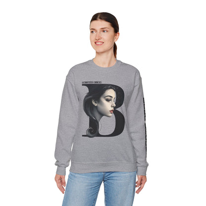 Letter B,Stylish Artistic Sweatshirt, Trendy Crewneck, Graphic Sweater, Cozy Unisex Top, Unique Gift for Art Lovers, Everyday Comfort