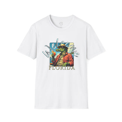 Welcome to Florida Graphic Unisex Softstyle T-Shirt, florida,gator