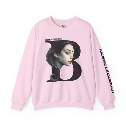 Letter B,Stylish Artistic Sweatshirt, Trendy Crewneck, Graphic Sweater, Cozy Unisex Top, Unique Gift for Art Lovers, Everyday Comfort