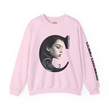 Letter C,Stylish Artistic Sweatshirt, Trendy Crewneck, Graphic Sweater, Cozy Unisex Top, Unique Gift for Art Lovers, Everyday Comfort