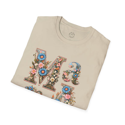 Floral Mama Unisex T-Shirt, Softstyle Tee, Casual Wear, Gift for Mother day,mama
