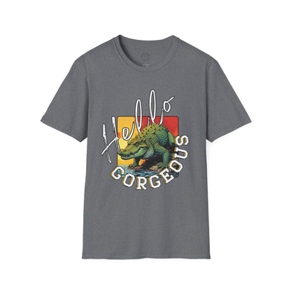 Hello Gorgeous Unisex Softstyle T-Shirt – Fun and Casual Graphic Tee,florida,gator,