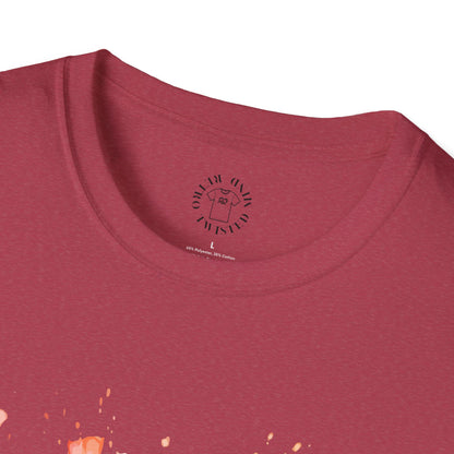 Colorful Artistic T-Shirt with Inspirational Design, Unisex Softstyle Tee, Gift for Art Lovers, Casual Wear, Birthday Gift Idea