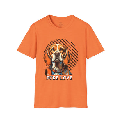 Pure Love Dog T-Shirt - Unisex Softstyle Tee for Animal Lovers