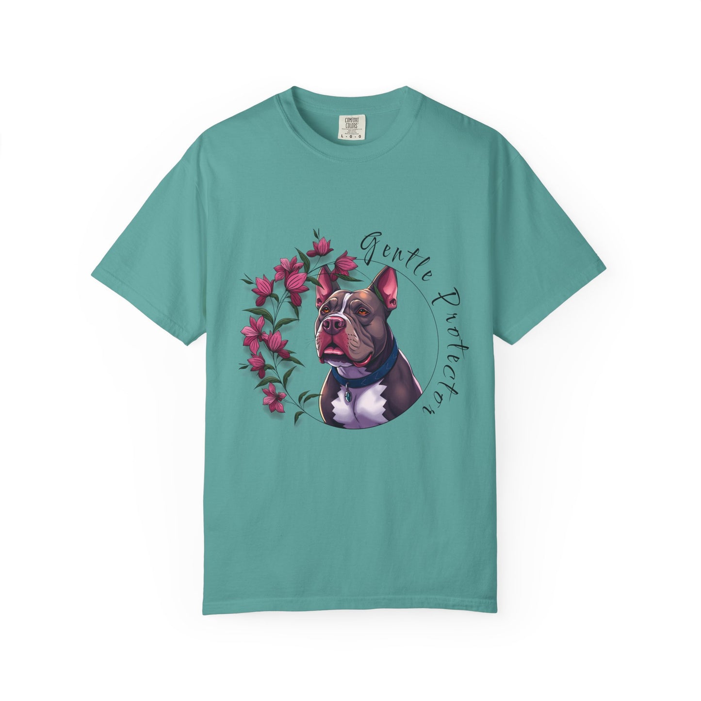 Gentle Protector Dog T-Shirt, Animal Lover Gift, Pet Memorial Tee, Casual Wear, Gift for Dog Owners, Nature T-Shirt