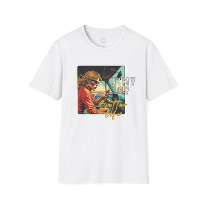 In My Element Graphic T-Shirt | Unisex Softstyle Tee,woman driving