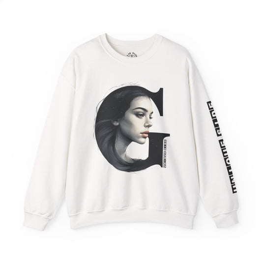 Letter G, Stylish Artistic Sweatshirt, Trendy Crewneck, Graphic Sweater, Cozy Unisex Top, Unique Gift for Art Lovers, Everyday Comfort