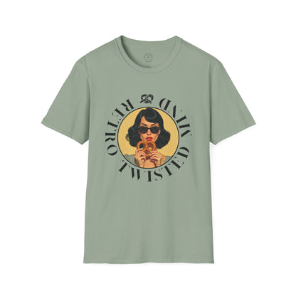 Twisted Mind, Unisex Softstyle T-Shirt - Retro Vibe Graphic Tee, twisted