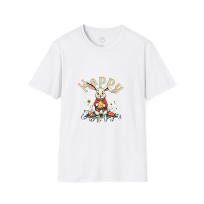 Happy Easter Unisex Softstyle T-shirt - Spring Celebration Tee,easter bunny