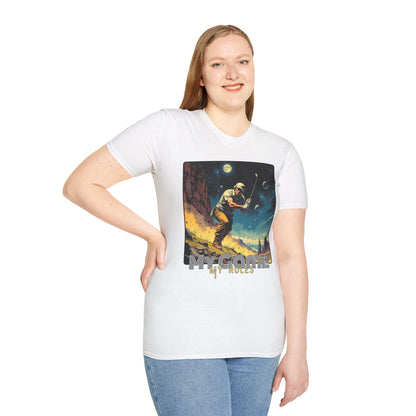My Game, My Rules Unisex Softstyle T-Shirt - Retro Space Design, golf ,sport