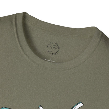 Florida Vibe Unisex Softstyle T-Shirt - Casual Beachwear Tee, manatee